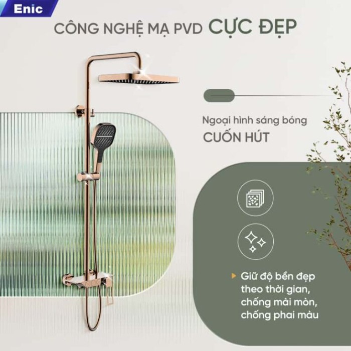 Sen Cây Tắm đứng cao cấp Enic S35 Thiết Kế Hiện Đại, Chất Lượng, Bền Đẹp Cho Phòng Tắm Sang Trọng