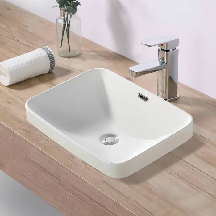 Chậu rửa bán âm chữ nhật Gobe C-6205 – Sự kết hợp hoàn hảo giữa công nghệ và thẩm mỹ  