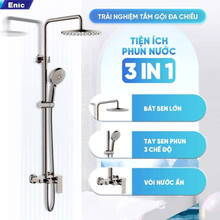 Bộ Vòi Sen Tắm Đứng Cao Cấp Enic S23 Chính Hãng - Chất Lượng Đảm Bảo, Giá Tốt