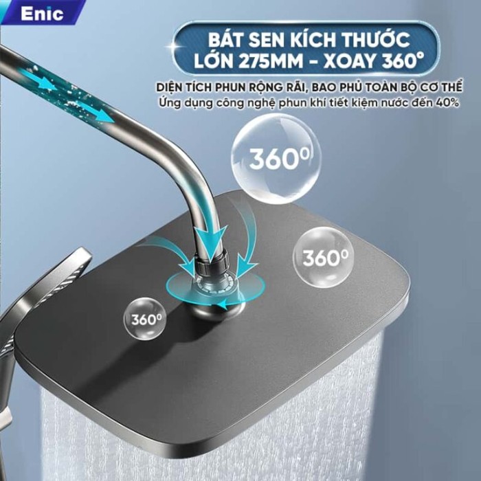 Sen Cây Phím Đàn Thông Minh Enic KS 3 Chế Độ Phun,  Màn Hình LED Hiển Thị Nhiệt Độ.