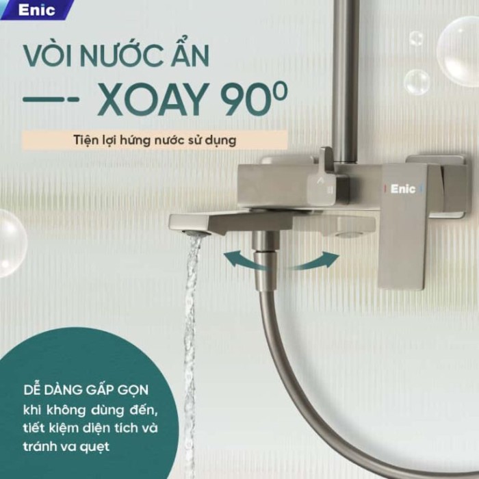 Sen Cây Tắm Cao Cấp Enic S10 Vòi Hoa Sen Lựa Chọn Hoàn Hảo Để Tận Hưởng Tắm Gội Mỗi Ngày