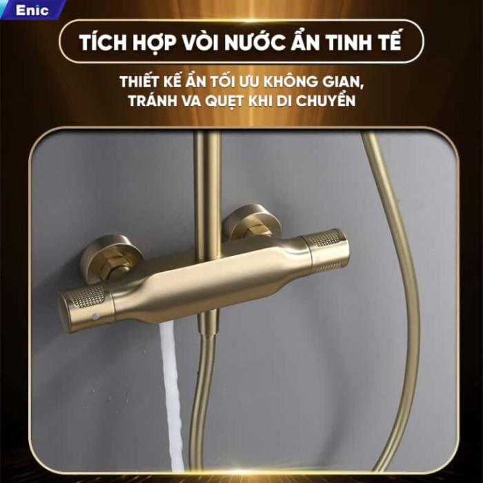 Vòi Sen Tắm Đứng Enic A23 Áp Lực Nước Mạnh Mẽ, Êm Ái,  Bền Đẹp Theo Thời Gian.