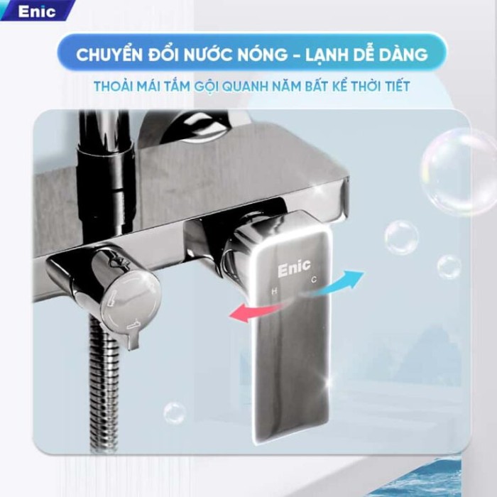 Bộ Vòi Sen Tắm Đứng Cao Cấp Enic S23 Chính Hãng - Chất Lượng Đảm Bảo, Giá Tốt