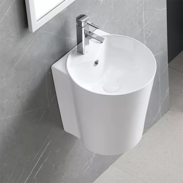 Chậu rửa mặt treo tường liền chân C-6140 – Nhỏ gọn, tinh tế và đầy nghệ thuật
