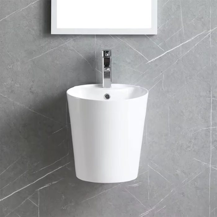 Chậu rửa mặt treo tường liền chân C-6140 – Nhỏ gọn, tinh tế và đầy nghệ thuật