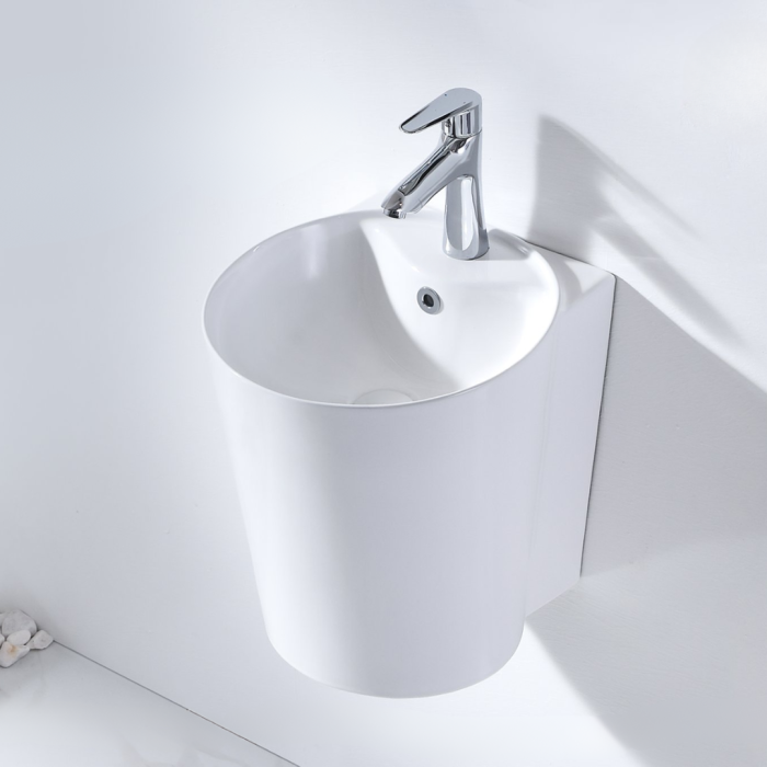 Chậu rửa mặt treo tường liền chân C-6140 – Nhỏ gọn, tinh tế và đầy nghệ thuật