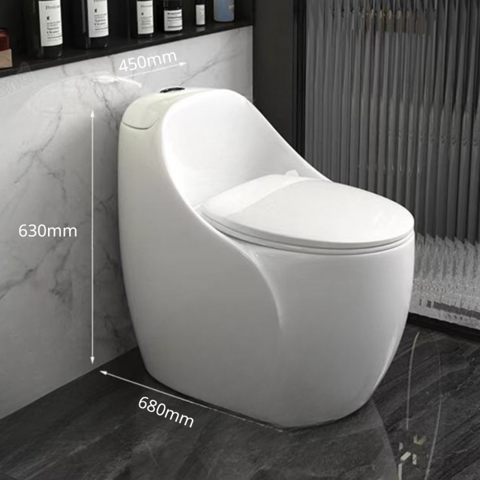 Bồn cầu liền khối B8260 – Kiểu dáng quả trứng độc đáo, sang trọng đến từng chi tiết
