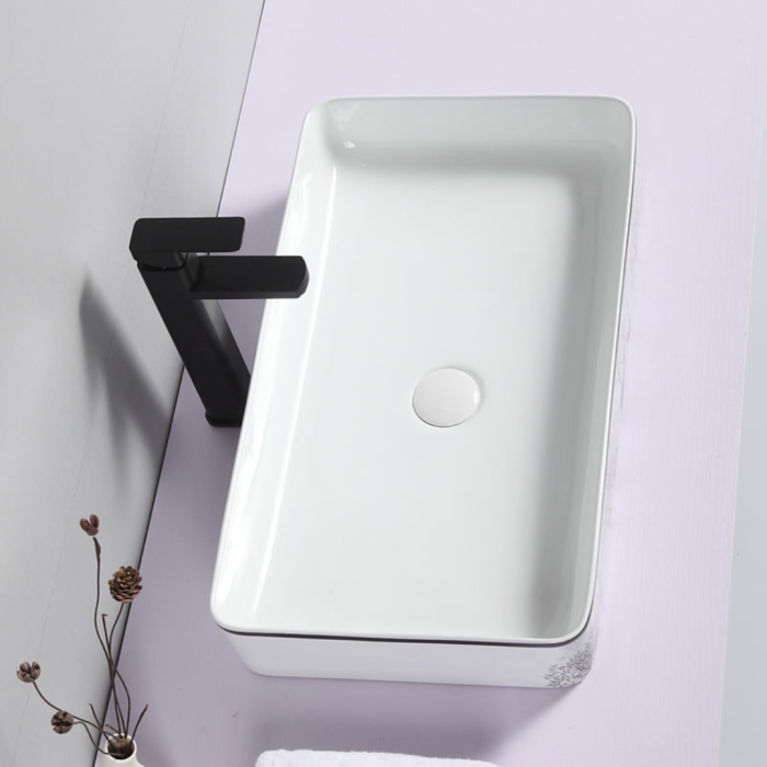 Chậu rửa mặt nghệ thuật Gobe C-6755 – Chạm khắc thiên nhiên giữa không gian phòng tắm