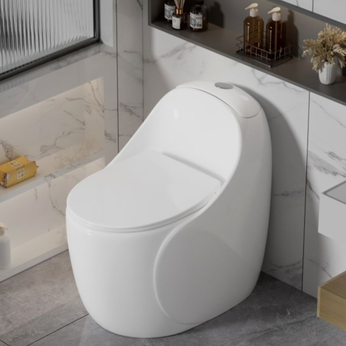 Bồn cầu liền khối B8260 – Kiểu dáng quả trứng độc đáo, sang trọng đến từng chi tiết