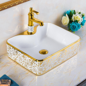 Chậu rửa mặt dương bàn nghệ thuật Gobe C-6705 – Nét kiêu sa cho không gian phòng tắm
