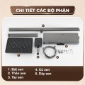 Vòi sen tắm đứng cao cấp Enic MD35 tay sen 4 chế độ nước xoay 360 độ.